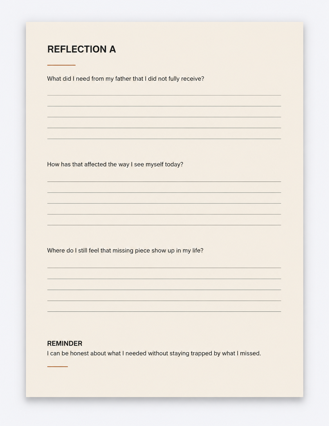 The Father I Am Becoming Workbook