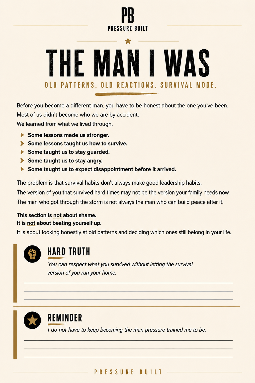 The man im becoming workbook